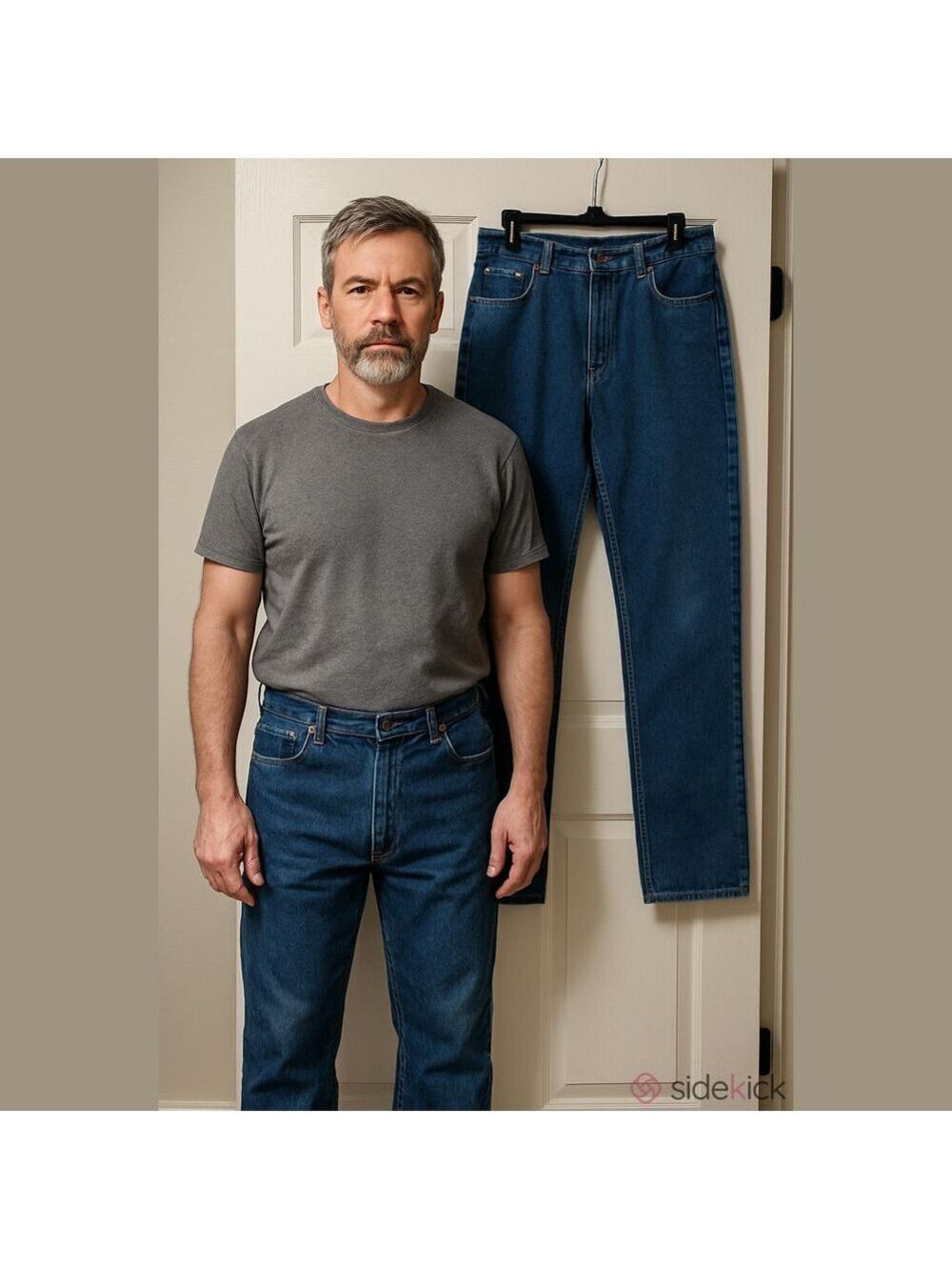 Red Camel Men's Straight Leg Jeans Blue Denim